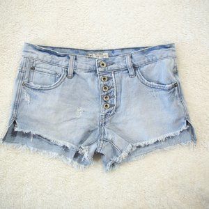Free People Runaway Fawn Denim Cut-off Shorts
